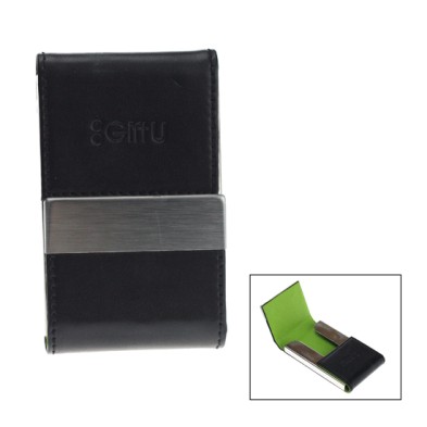 Leather metal name card case (Giftu)